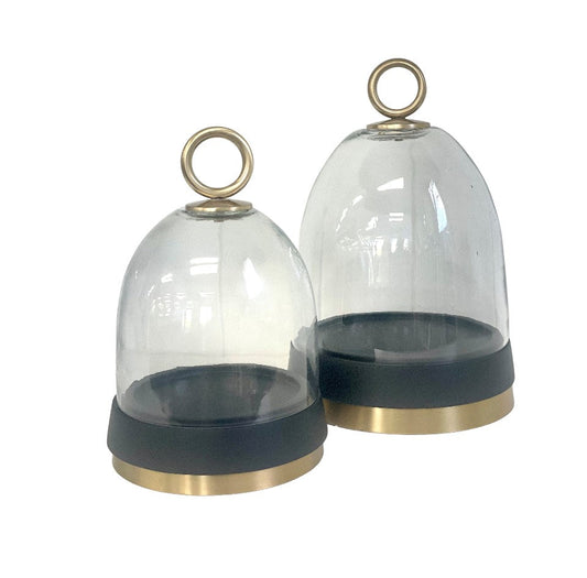 211M - Cake Dome Medium W/Black Base 16X26Cm