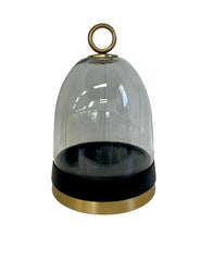 211N - Cake Dome On Black Base: 19X19Cm Large