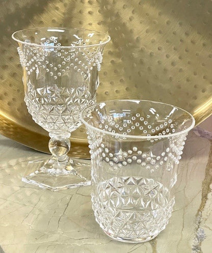 21Cl Acrylic Wine Glass Star Clear