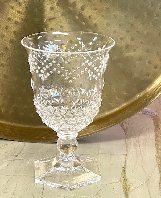 21Cl Acrylic Wine Glass Star Clear