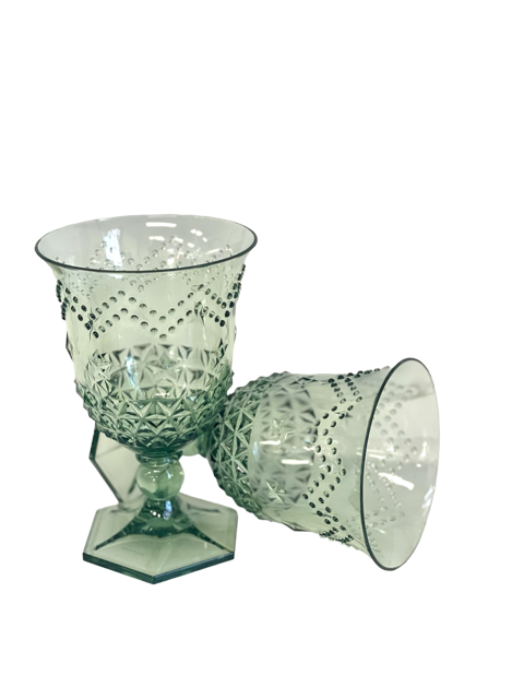 21Gr Acrylic Wine Glass Star Green