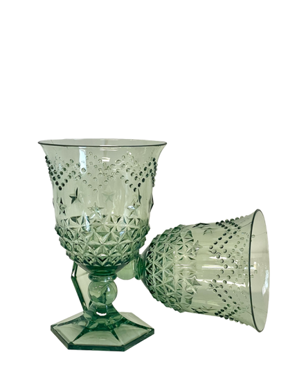 21Gr Acrylic Wine Glass Star Green