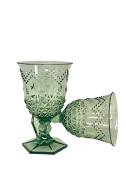 21Gr Acrylic Wine Glass Star Green