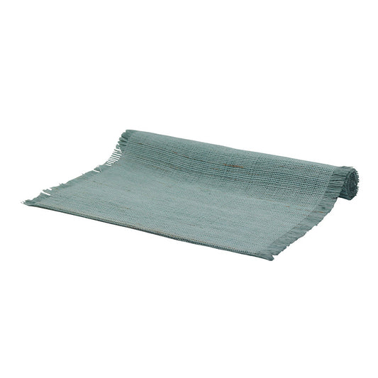 Linen Aqua Table Runner