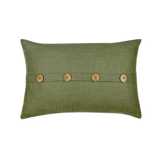 Bromley Button Olive Cushion 40X60Cm