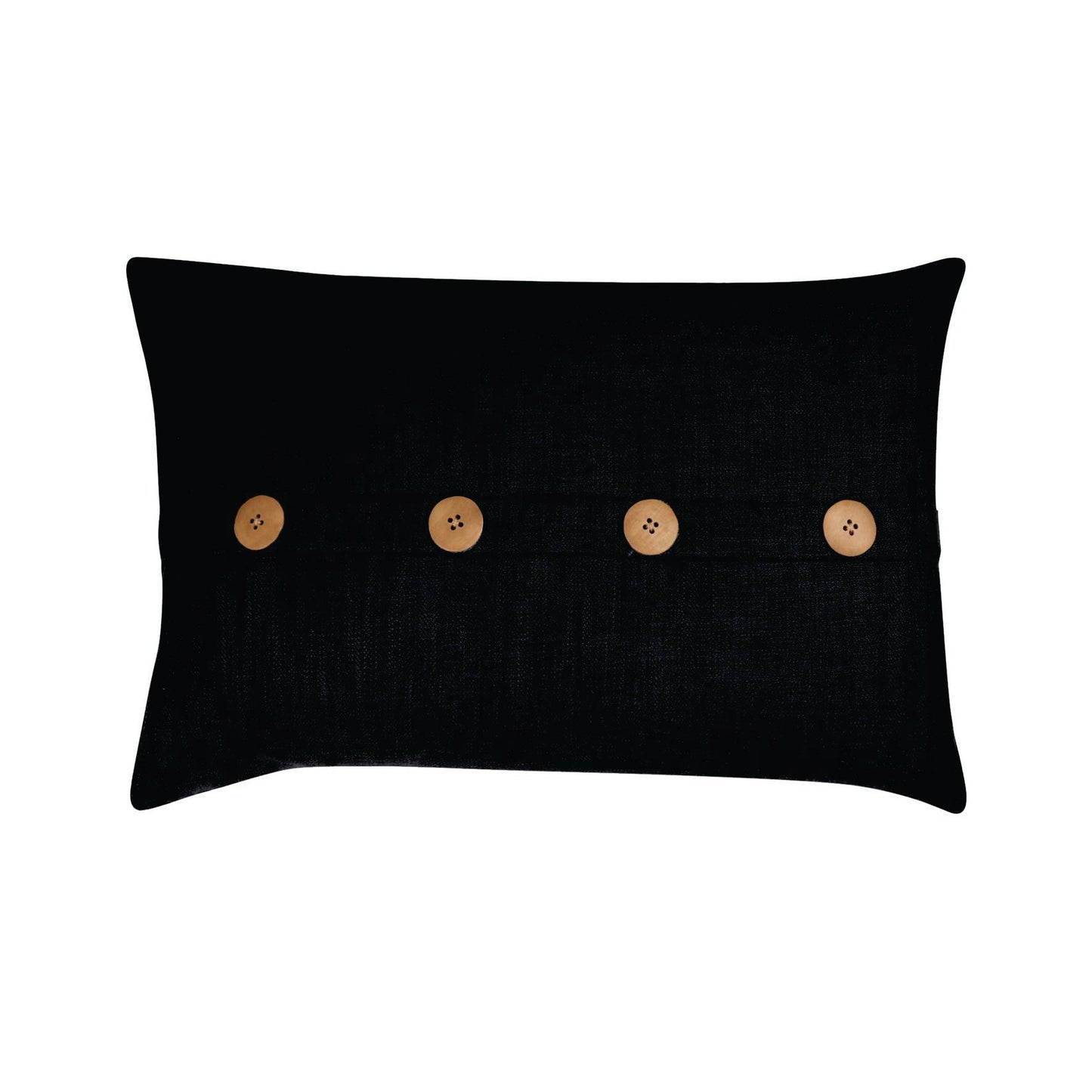Bromley Button Black Cushion 40X60Cm
