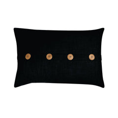 Bromley Button Black Cushion 40X60Cm