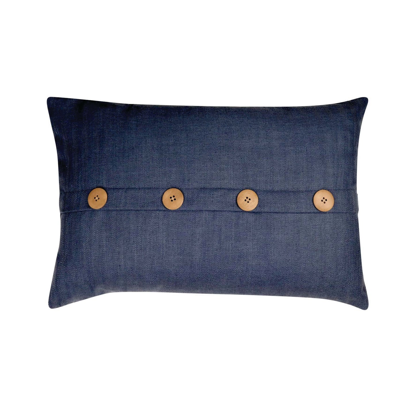 Bromley Button Navy Cushion 40X60Cm