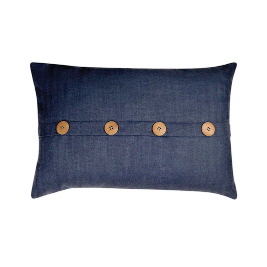 Bromley Button Navy Cushion 40X60Cm