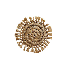 Fringe Natural Coaster Round
