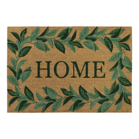 Home Leaf Border Doormat 60X90Cm