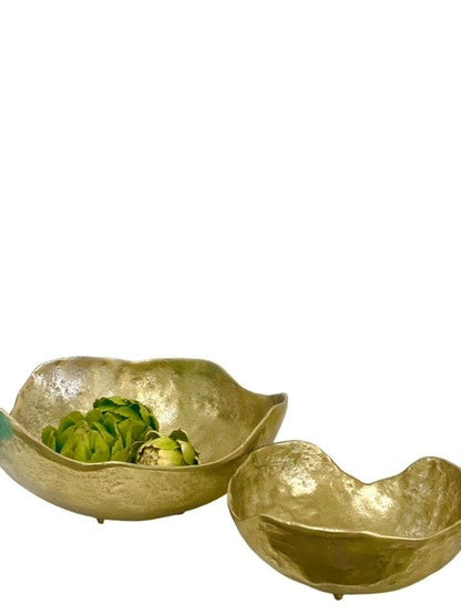 221B - Organic Gold Counter Bowl Large 38Cm -