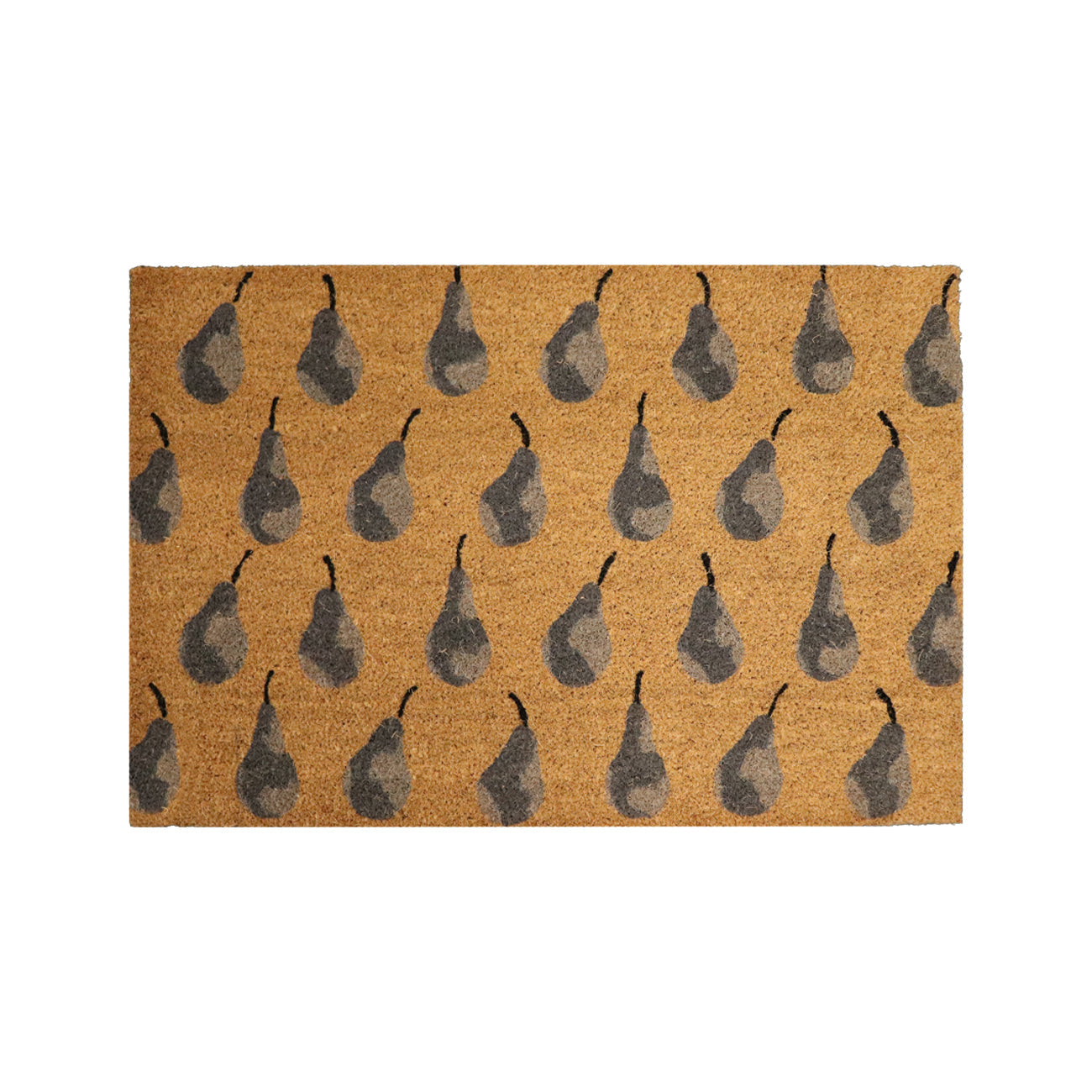 Pears Stencilled Doormat - Charcoal