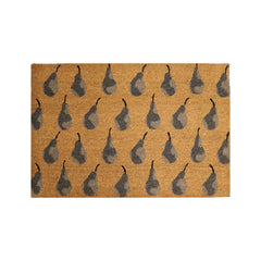 Pears Stencilled Doormat - Charcoal