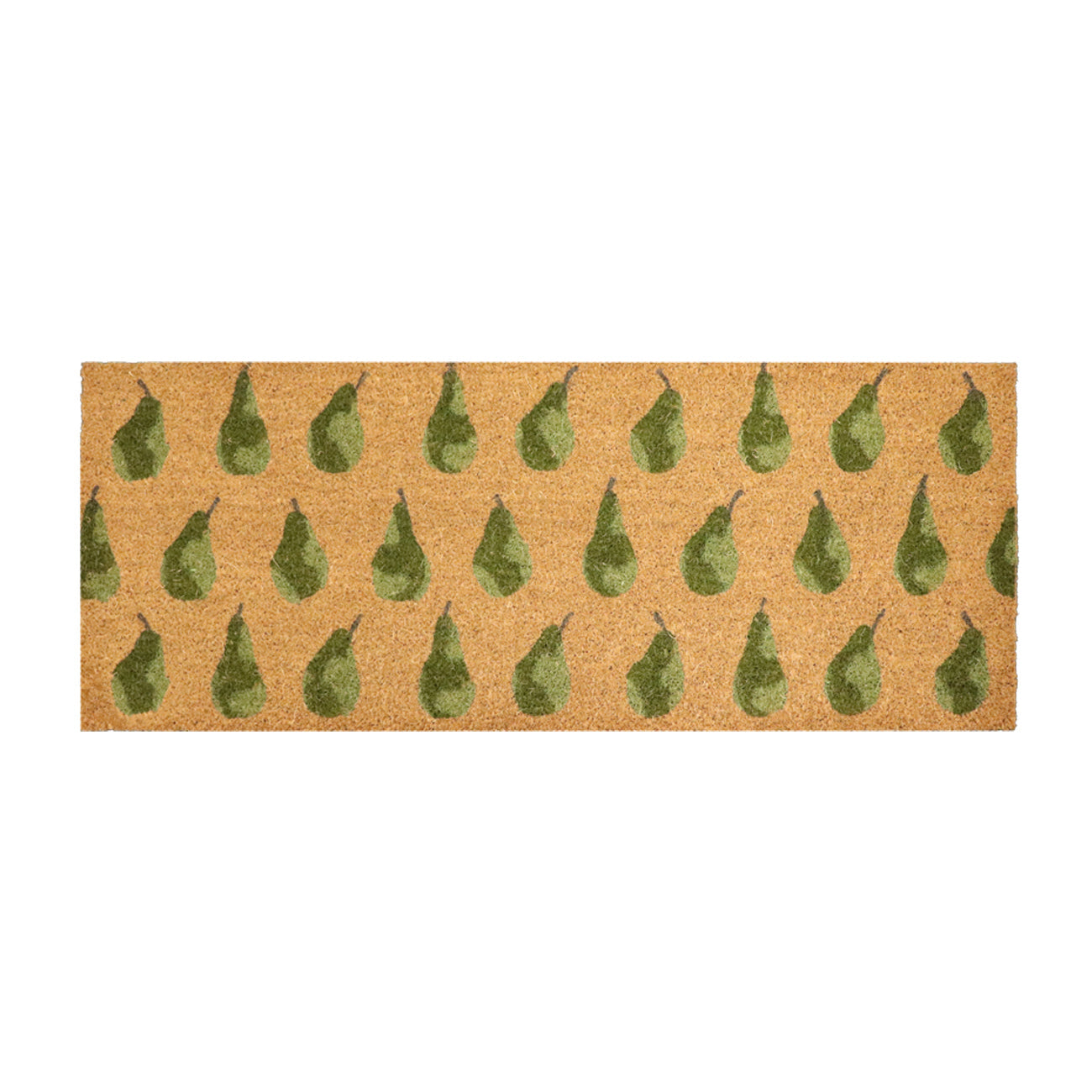 Pears Stencilled Doormat - Green 45X120Cm