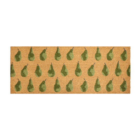 Pears Stencilled Doormat - Green 45X120Cm