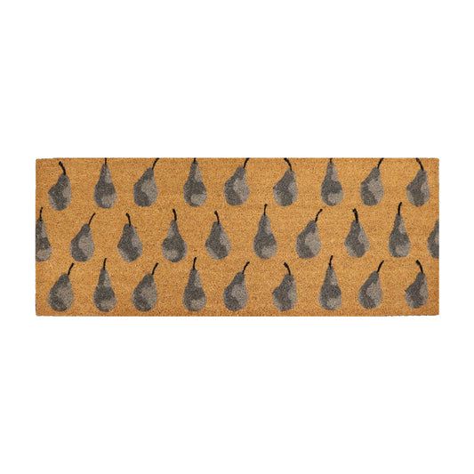 Pears Stencilled Doormat - Charcoal 45X120Cm