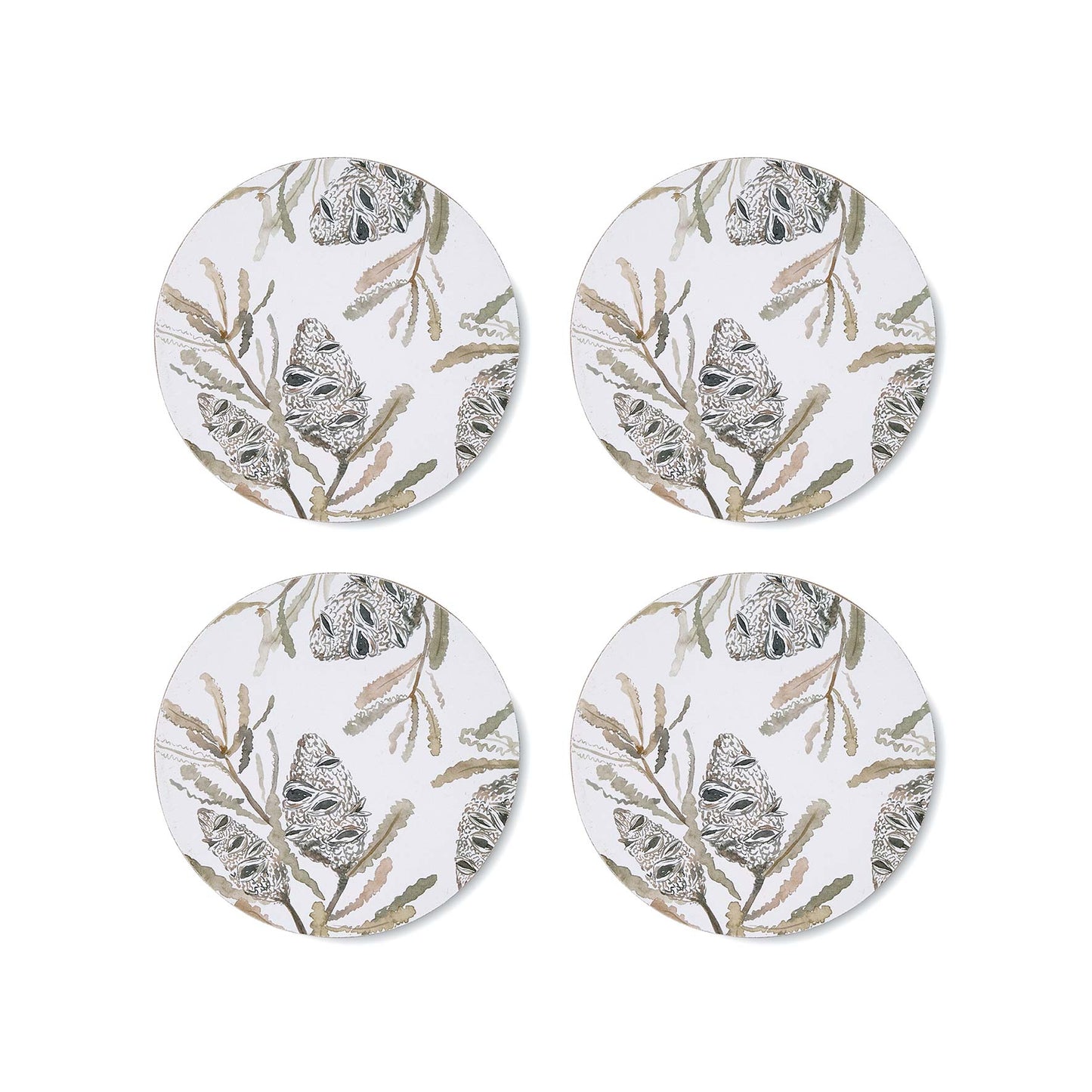 Seed Pod Round Coaster - Set Of 4
