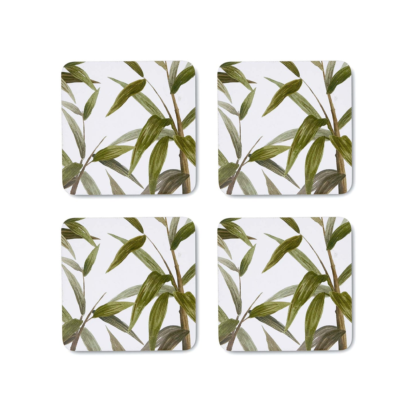 Bamboo Grove Square Coaster - Set Of 4