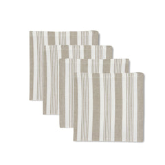 Harbour Oatmeal Stripe Napkin - Set Of 4