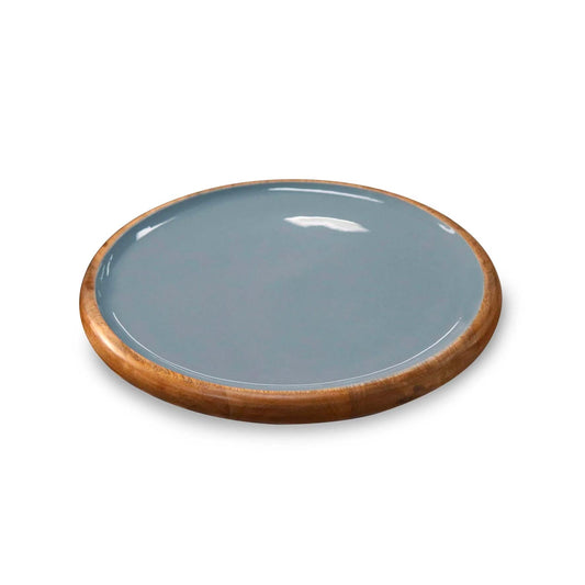 Paloma Light Blue Round Platter