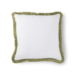 Vera Green Fringe Cushion