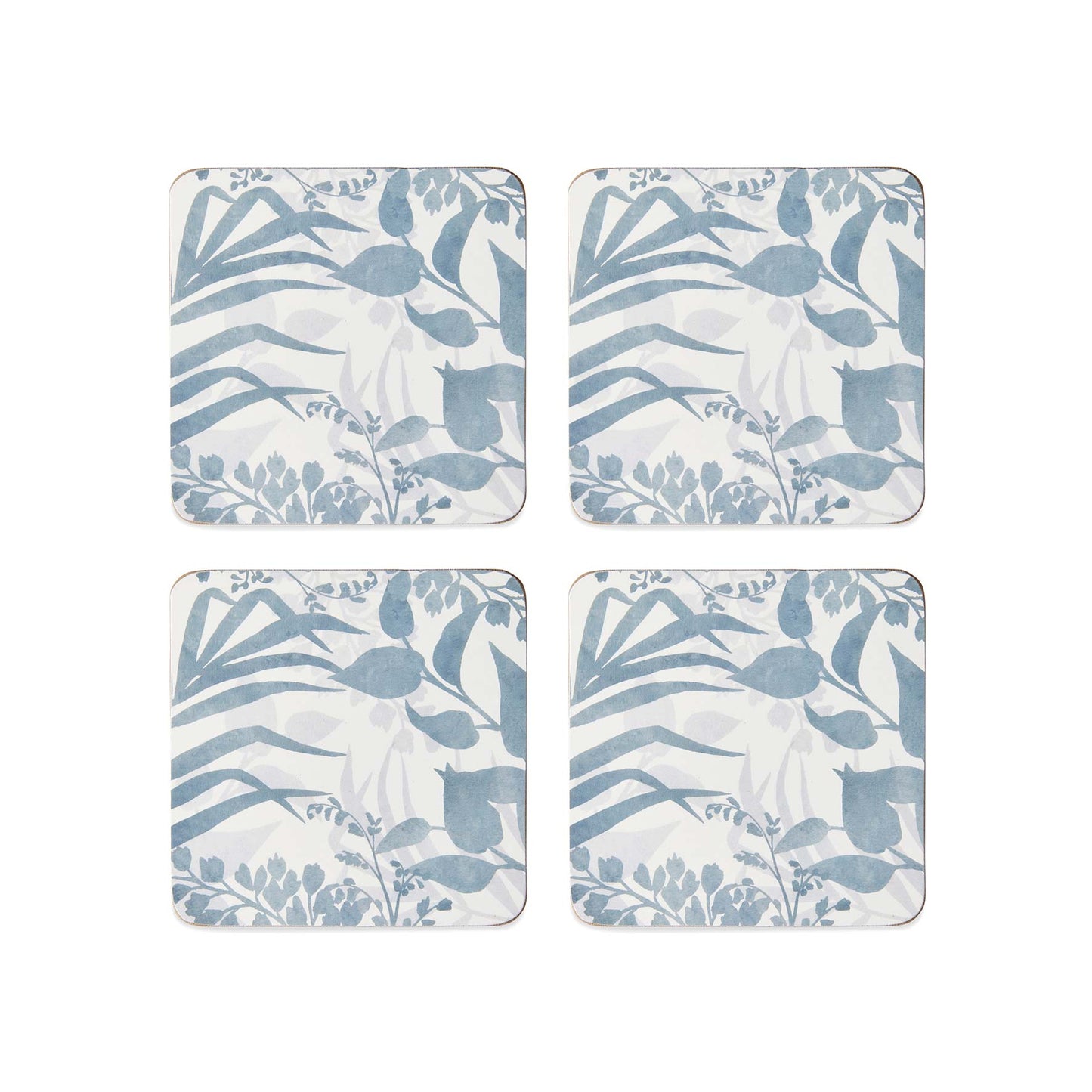 Isle Blue Square Coaster - Set Of 4