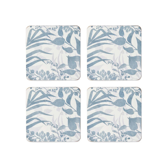 Isle Blue Square Coaster - Set Of 4