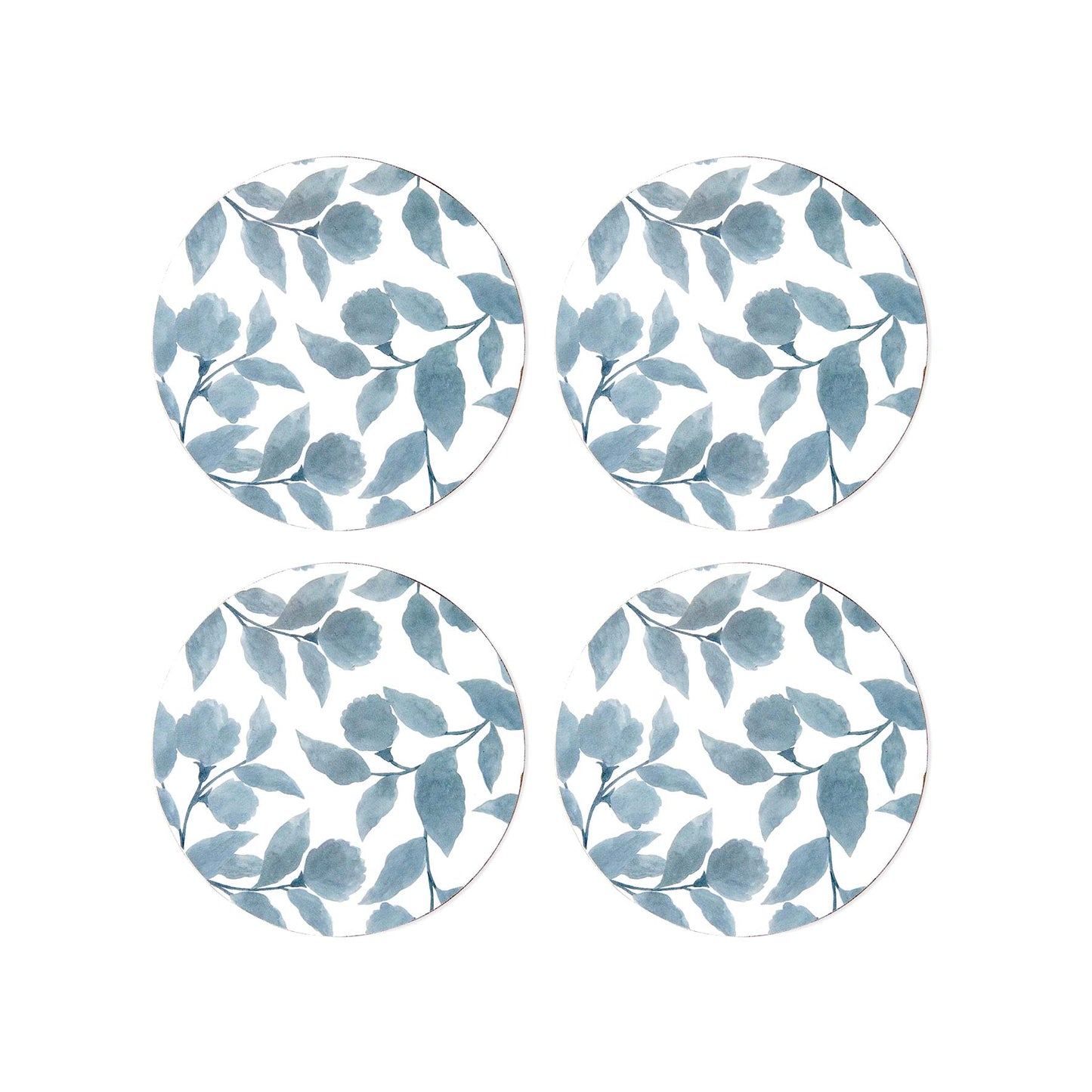 Riviera Blue Round Coaster - Set Of 4
