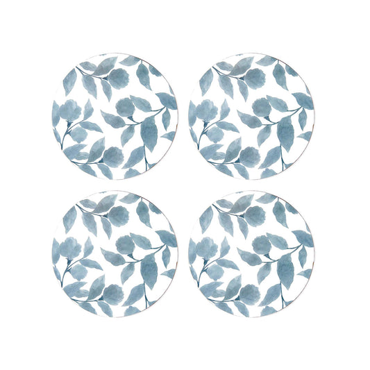 Riviera Blue Round Coaster - Set Of 4
