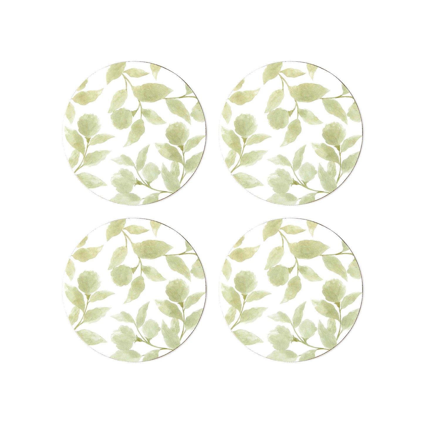 Riviera Green Round Coaster - Set Of 4