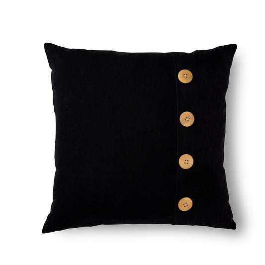 Bailey Black Button Cushion