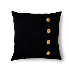 Bailey Black Button Cushion