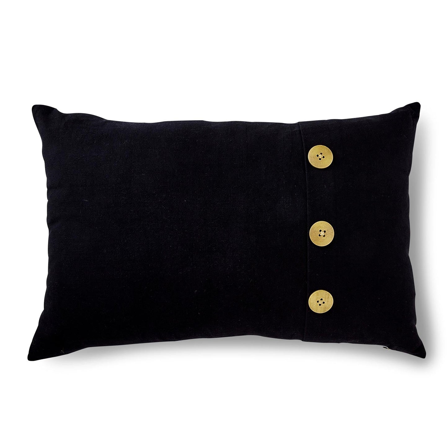Bailey Black Button Cushion