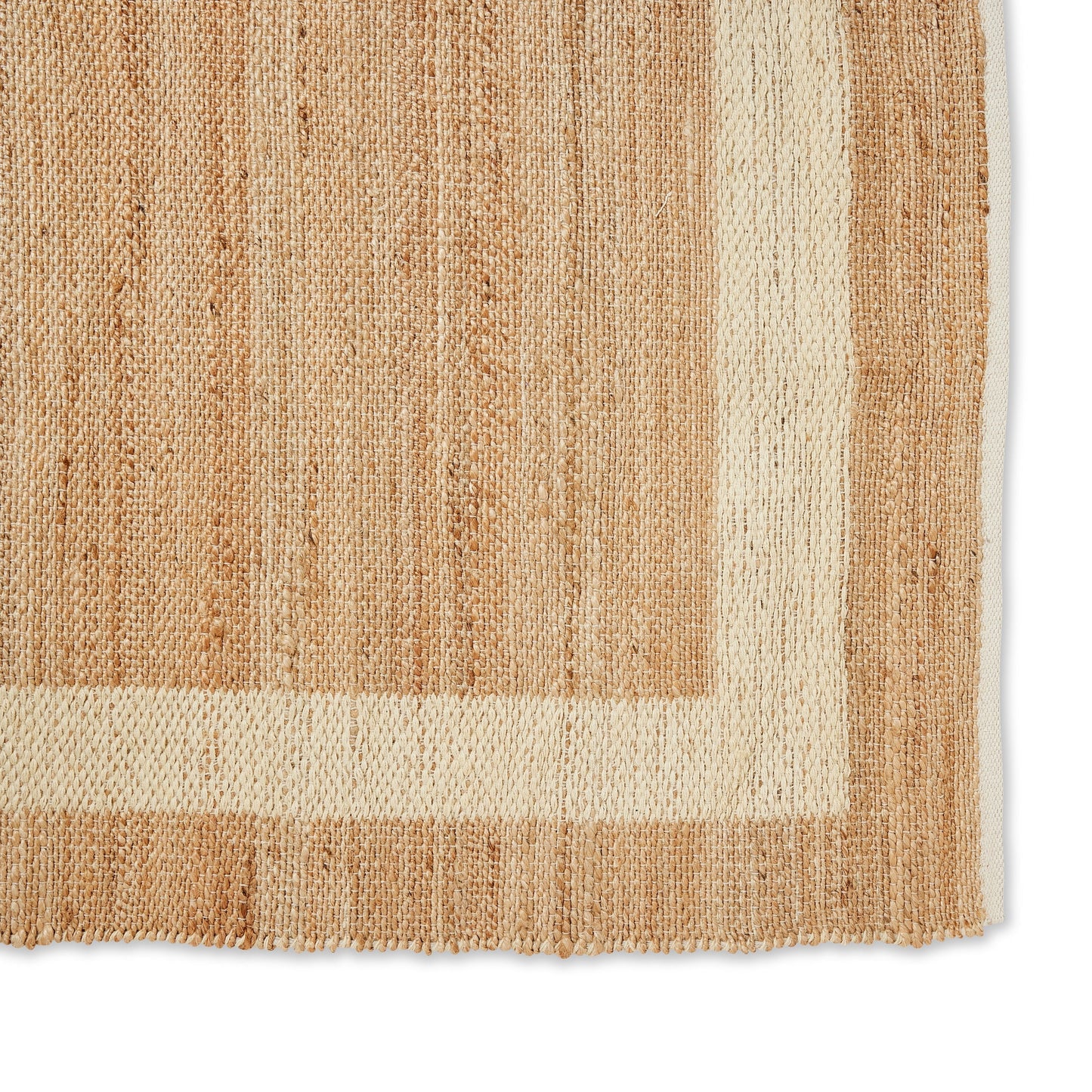 Foster Natural/White Border Rug