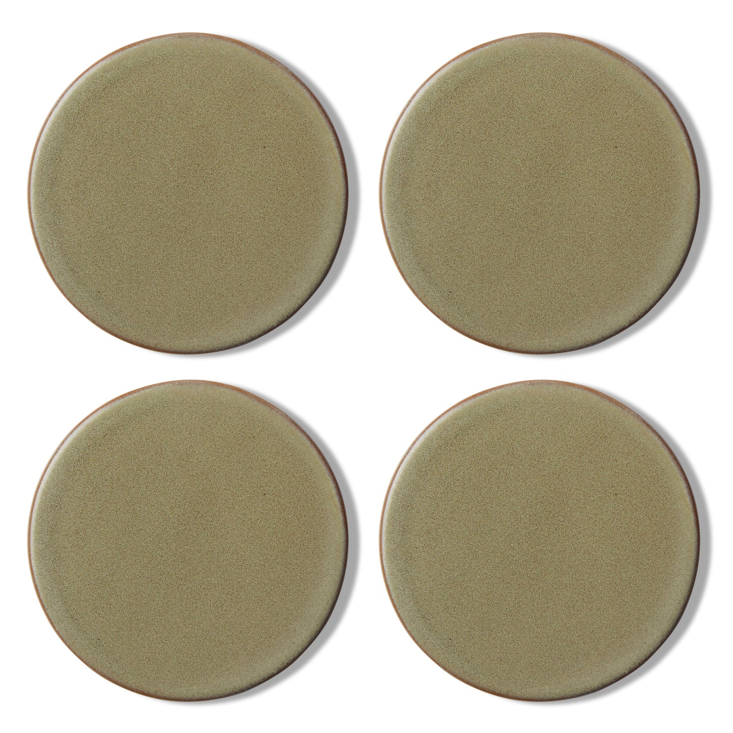Ceramic Green Coaster Set 4