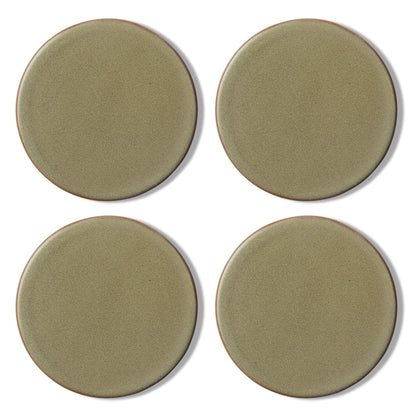 Ceramic Green Coaster Set 4