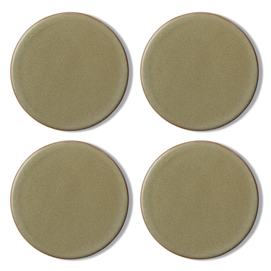 Ceramic Green Coaster Set 4