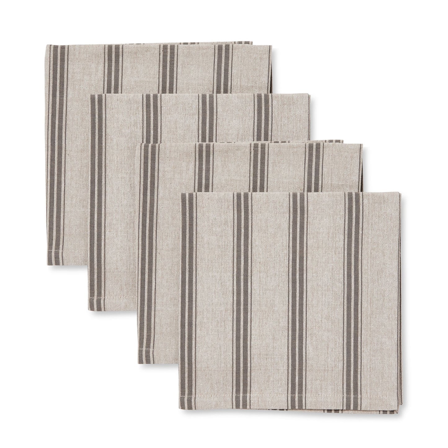 Macedon Charcoal Stripe Napkin - Set Of 4