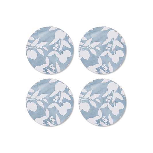 Capri Blue Round Coaster - Set Of 4