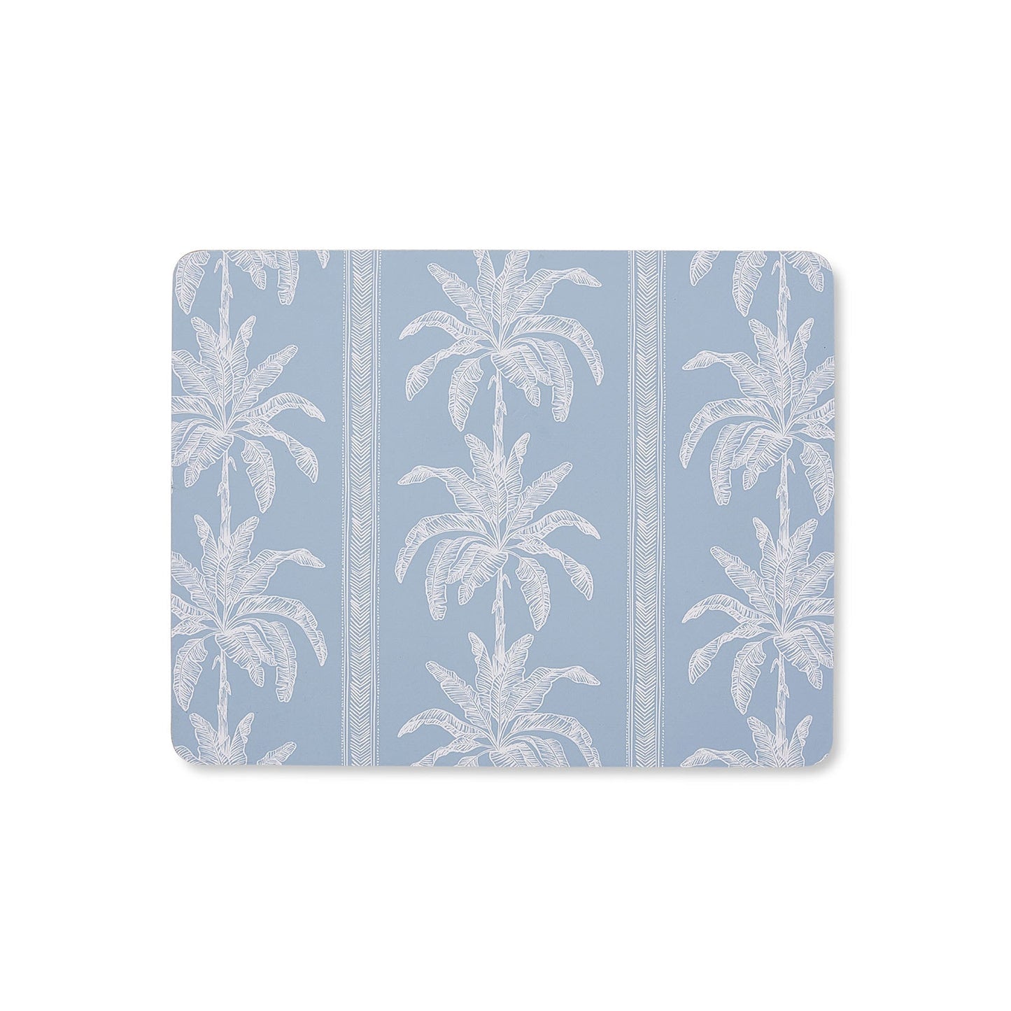 Banana Tree Blue Rectangle Placemat - Set Of 4