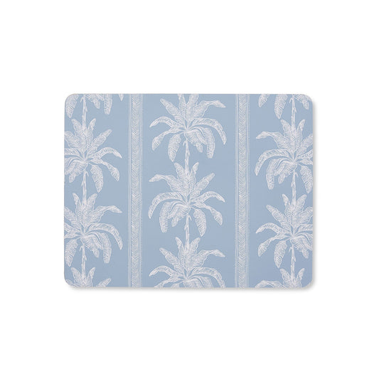 Banana Tree Blue Rectangle Placemat - Set Of 4