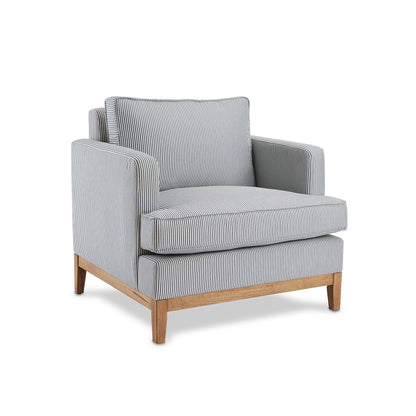 Morris Blue Stripe Occasional Chair