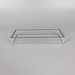 23A - Acrylic Tray Small Clear: 30 X12X 4Cm
