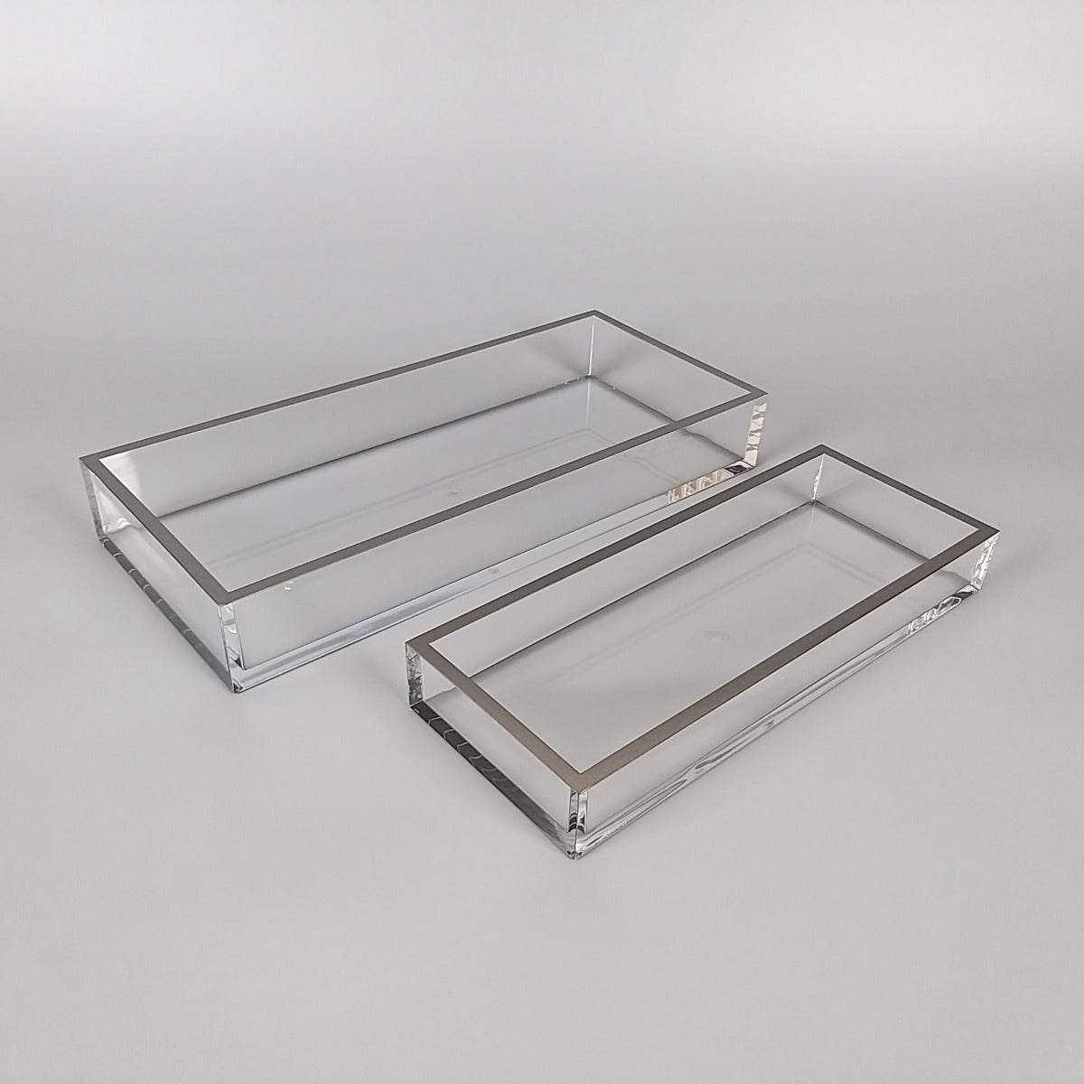 23A - Acrylic Tray Small Clear: 30 X12X 4Cm