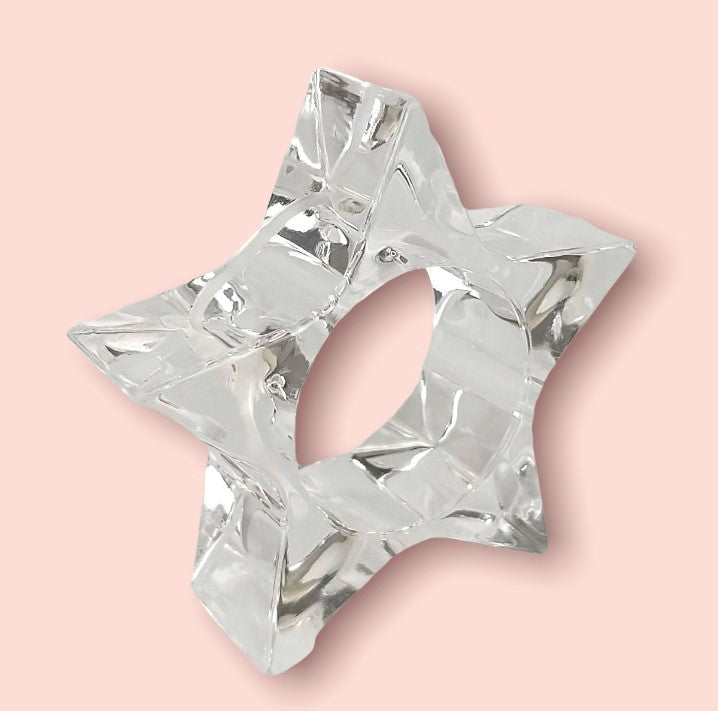 23E - Acrylic Twinkle Star Napkin Ring