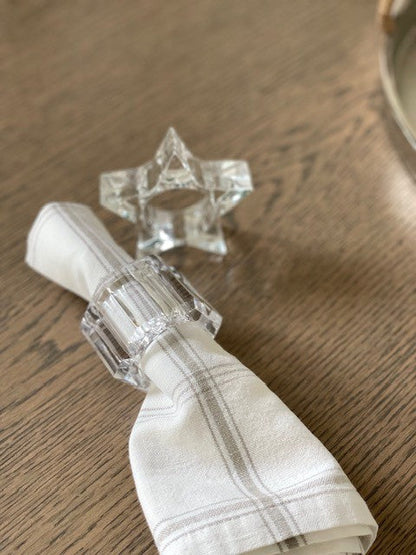 23E - Acrylic Twinkle Star Napkin Ring