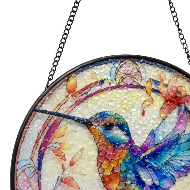 Bird Stained Glass Sun Catcher 20x0.2x20-35cm
