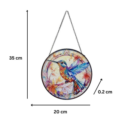 Bird Stained Glass Sun Catcher 20x0.2x20-35cm