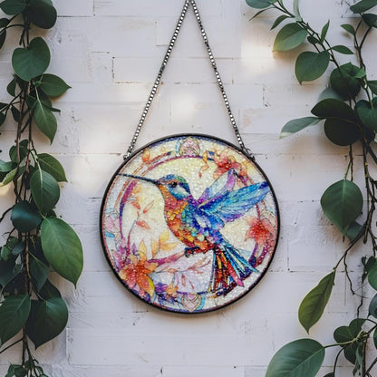 Bird Stained Glass Sun Catcher 20x0.2x20-35cm